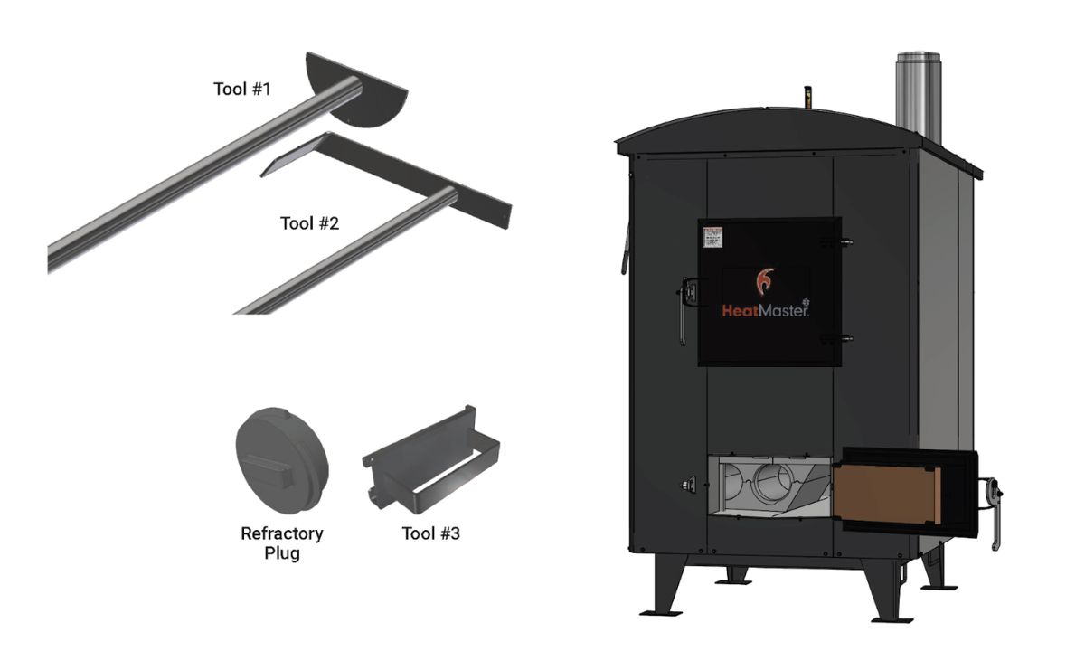 outdoor wood furnace cleaning tools